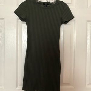 Bodycon Olive green cut back dress